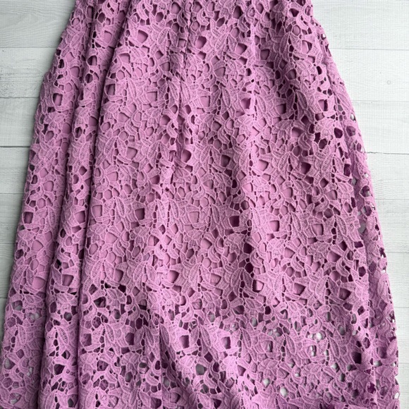 ASTR the Label Light Orchid Lace A-Line Midi Dress Size L - Picture 9 of 9